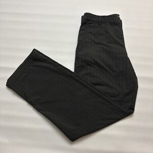 Nike Golf Tour Performance Dri-FIT Pinstripe Pants Mens 32x32 Black Grey Stretch